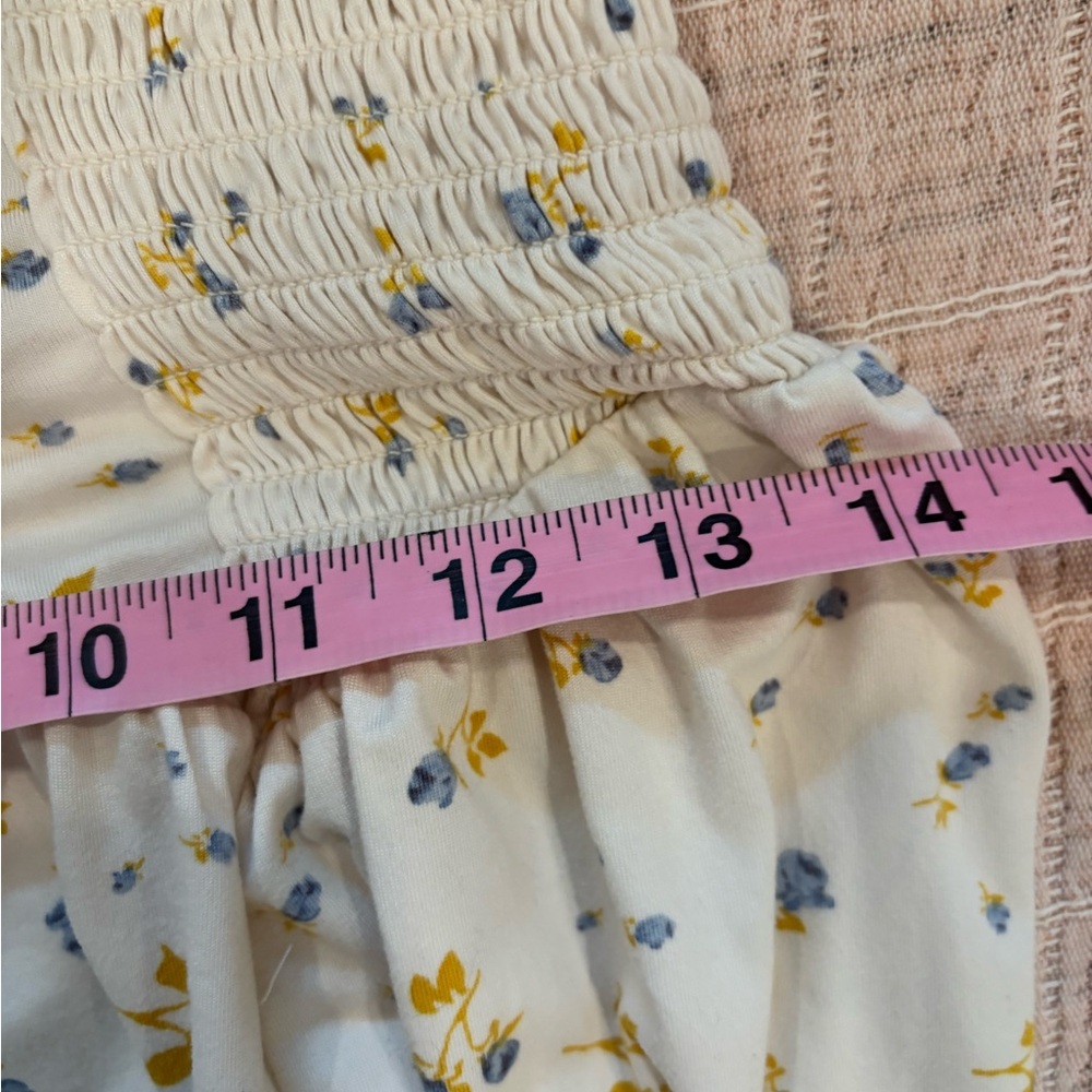Urban Outfitters Elenor Midi Dress with Yellow & Blue Floral Print size Small - Picture 13 of 16